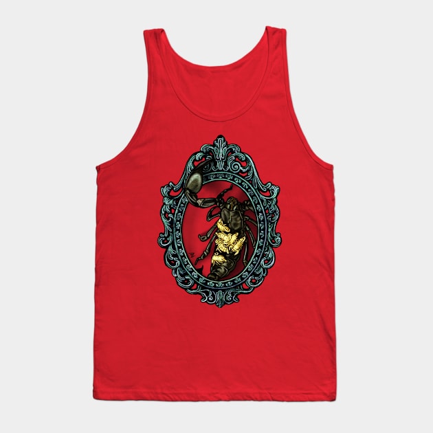 Invertebrate Cameo: African Emperor Scorpion (Beast Mother) Tank Top by FreyStrandDraws